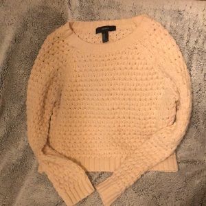 Forever 21 pink crop sweater